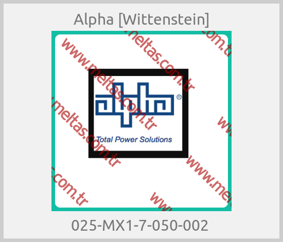 Alpha [Wittenstein] - 025-MX1-7-050-002 