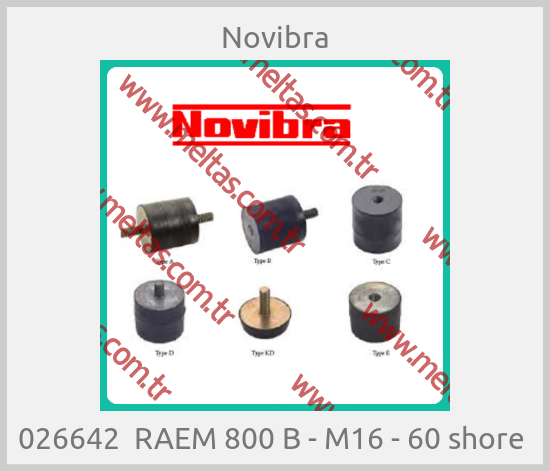 Novibra - 026642  RAEM 800 B - M16 - 60 shore 