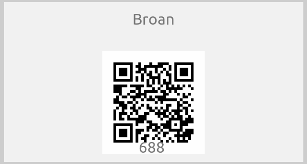 Broan - 688 
