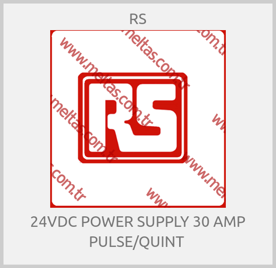 RS - 24VDC POWER SUPPLY 30 AMP PULSE/QUINT 