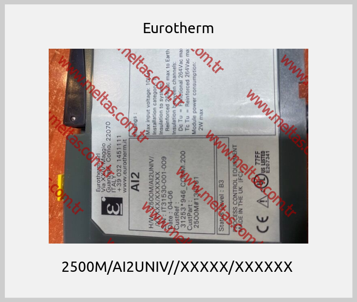 Eurotherm - 2500M/AI2UNIV//XXXXX/XXXXXX 