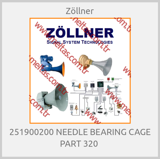 Zöllner - 251900200 NEEDLE BEARING CAGE PART 320 