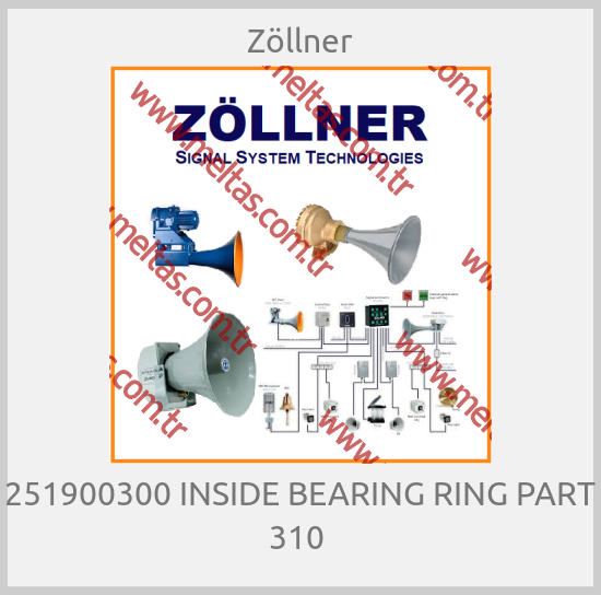 Zöllner - 251900300 INSIDE BEARING RING PART 310 