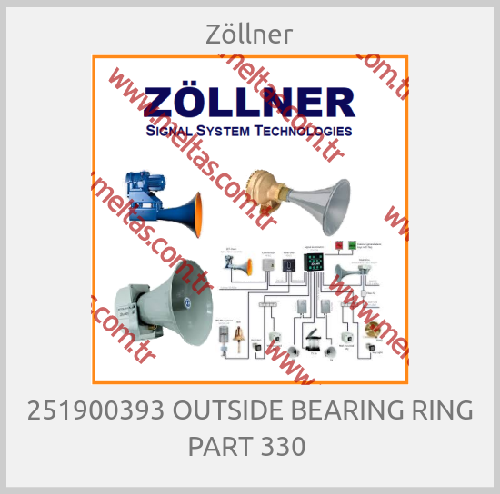 Zöllner - 251900393 OUTSIDE BEARING RING PART 330 