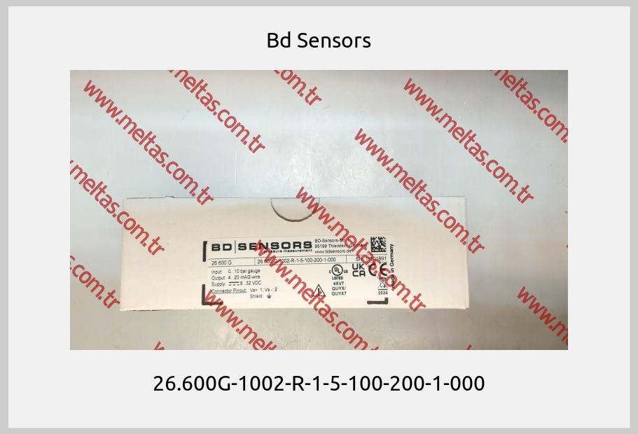 Bd Sensors - 26.600G-1002-R-1-5-100-200-1-000