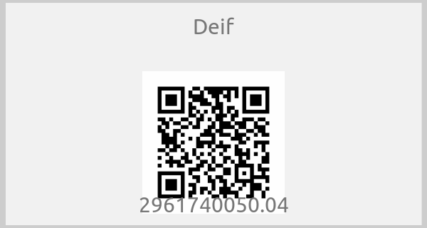 Deif - 2961740050.04