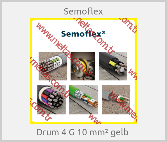 Semoflex - Drum 4 G 10 mm² gelb 