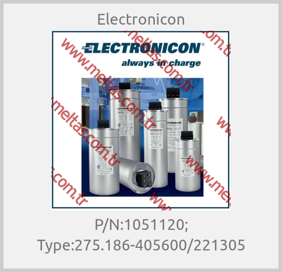 Electronicon-P/N:1051120; Type:275.186-405600/221305