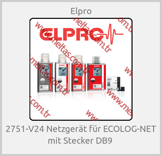 Elpro - 2751-V24 Netzgerät für ECOLOG-NET mit Stecker DB9 